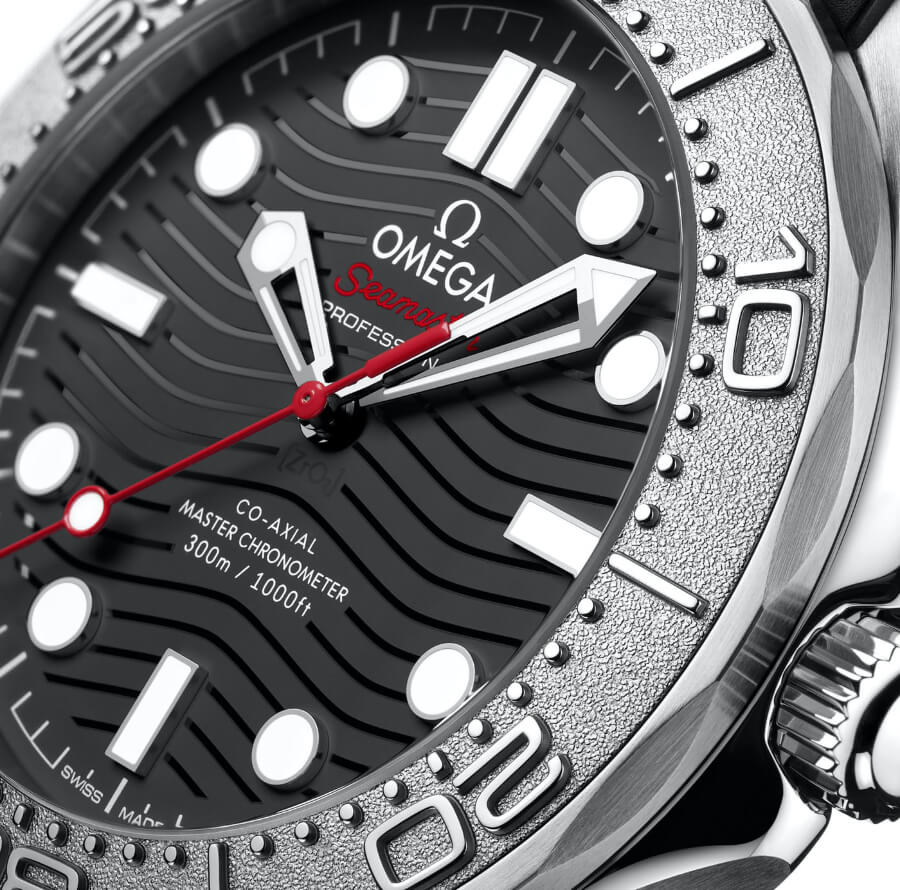 Omega Seamaster Diver 300M Nekton Edition Close Up Dial