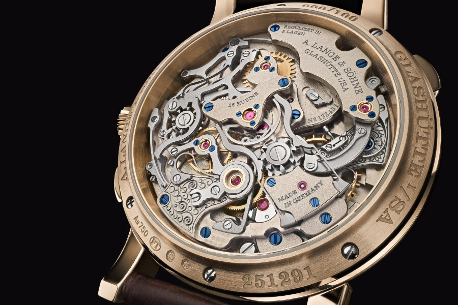 A. Lange & Söhne 1815 Rattrapante Honeygold “Homage to F. A. Lange” In House Movement