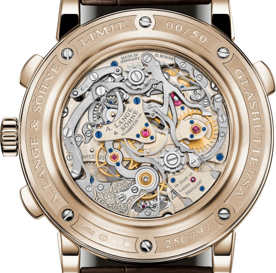 A. Lange & Söhne Tourbograph Perpetual Honeygold “Homage to F. A. Lange” In House Movement