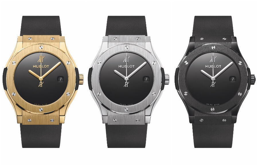 Hublot Classic Fusion 40 years anniversary in Yellow Gold, Black Ceramic and Titanium