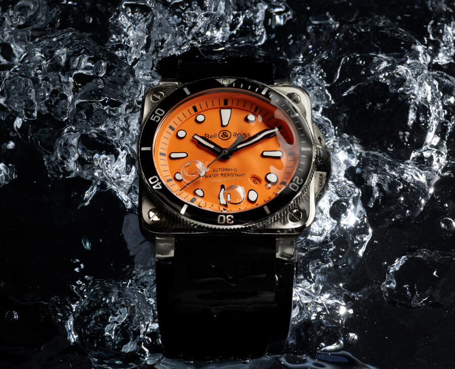 Bell & Ross BR 03-92 Diver Orange Dial Watch