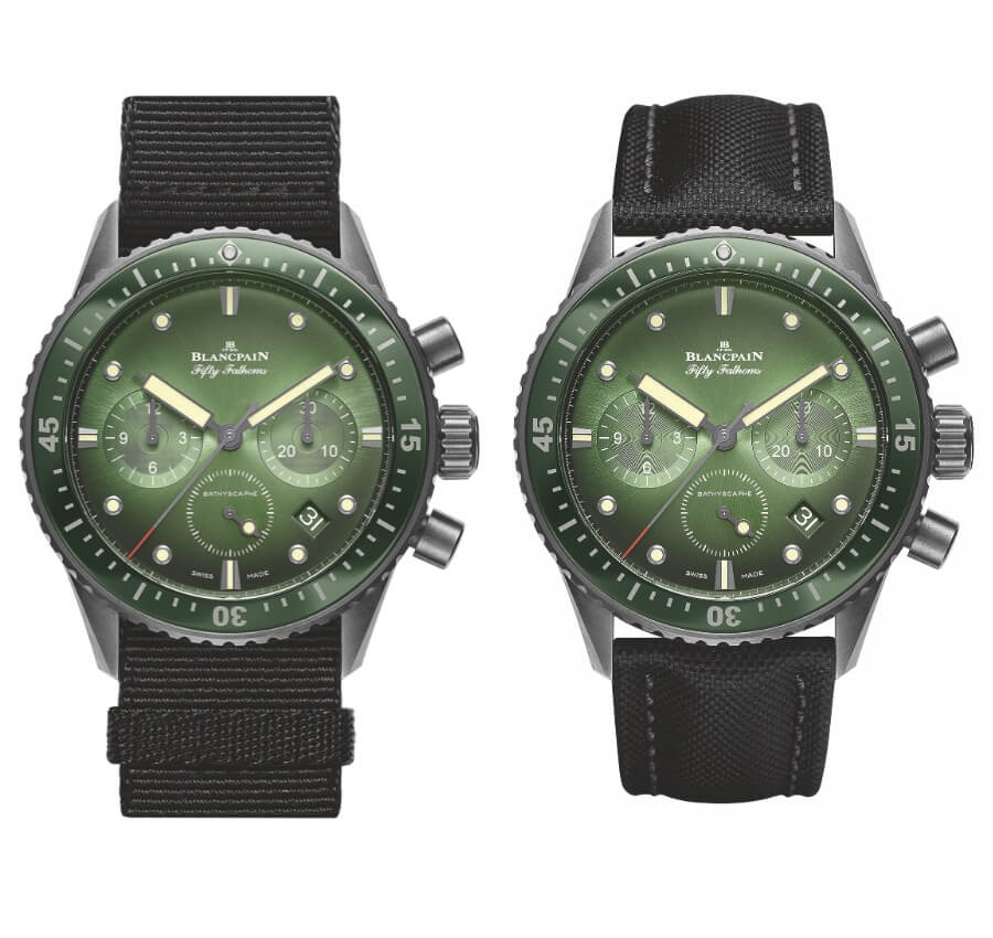 The New Blancpain Bathyscaphe Chronographe Flyback Green Dial