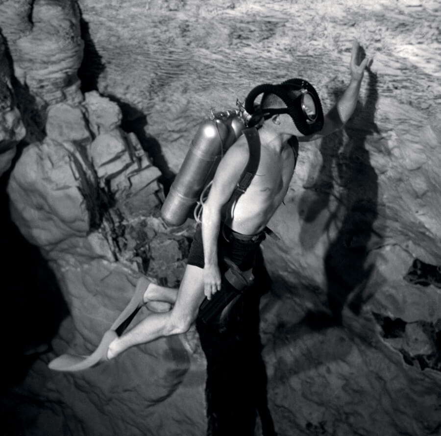 Ernest H. Brooks II dive in Death Valley in the United States