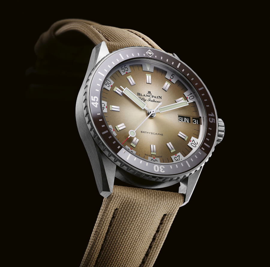 The New Blancpain Bathyscaphe Day Date Desert Edition ref. 5052-1146-E52A 