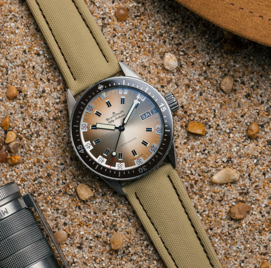 Blancpain Bathyscaphe Day Date Desert Edition ref. 5052-1146-E52A  Watch Review