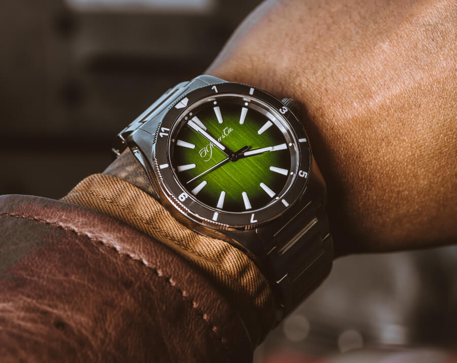 Green Dial Pilot  watch