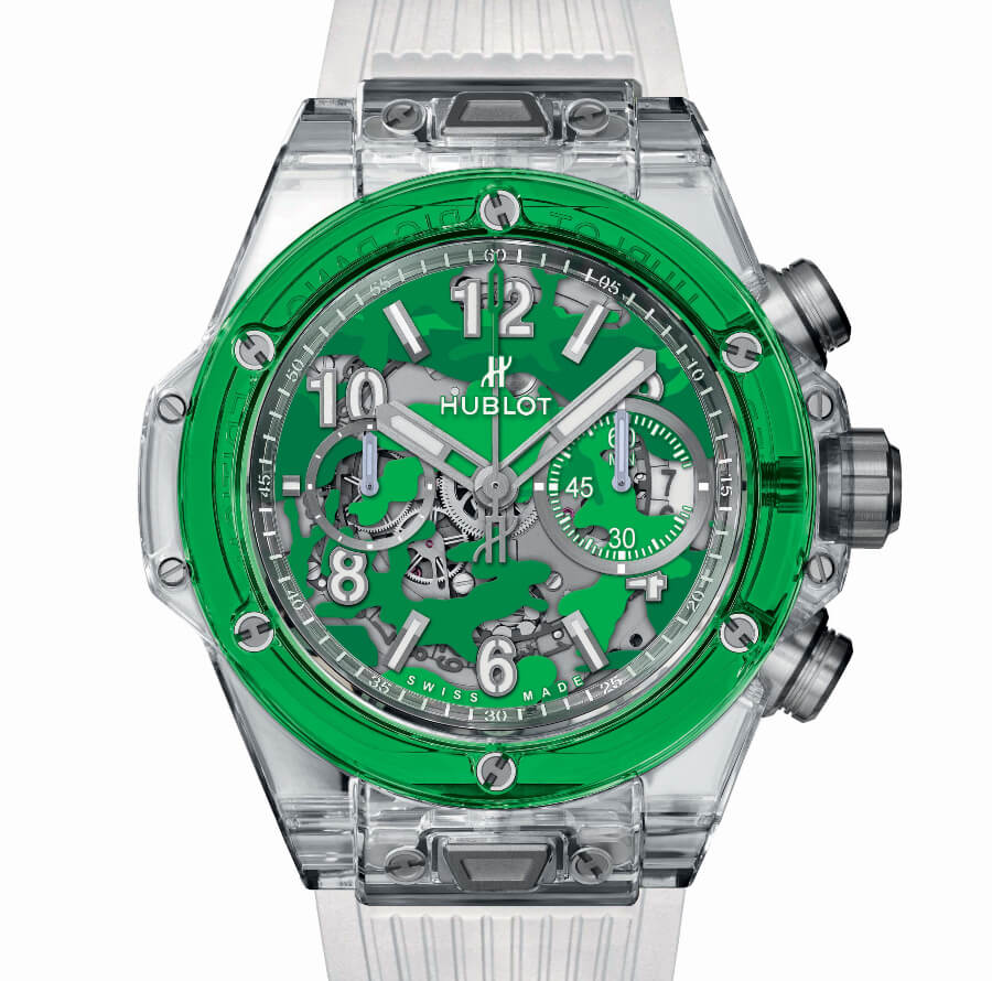 Green Dial Chronograph watch