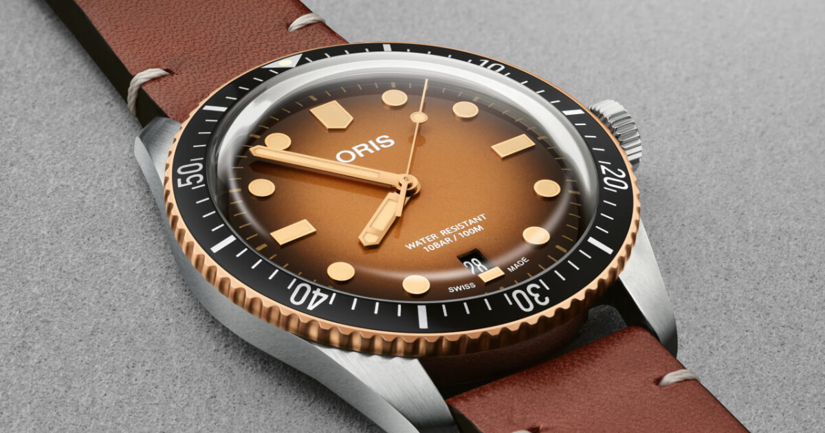 Oris Divers Sixty-Five Brown Gradient Dial (Price, Pictures and Specifications)