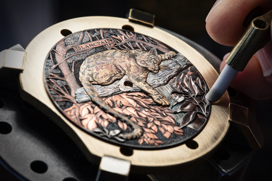 Blancpain Métiers d'Art Shakudō Watch dial