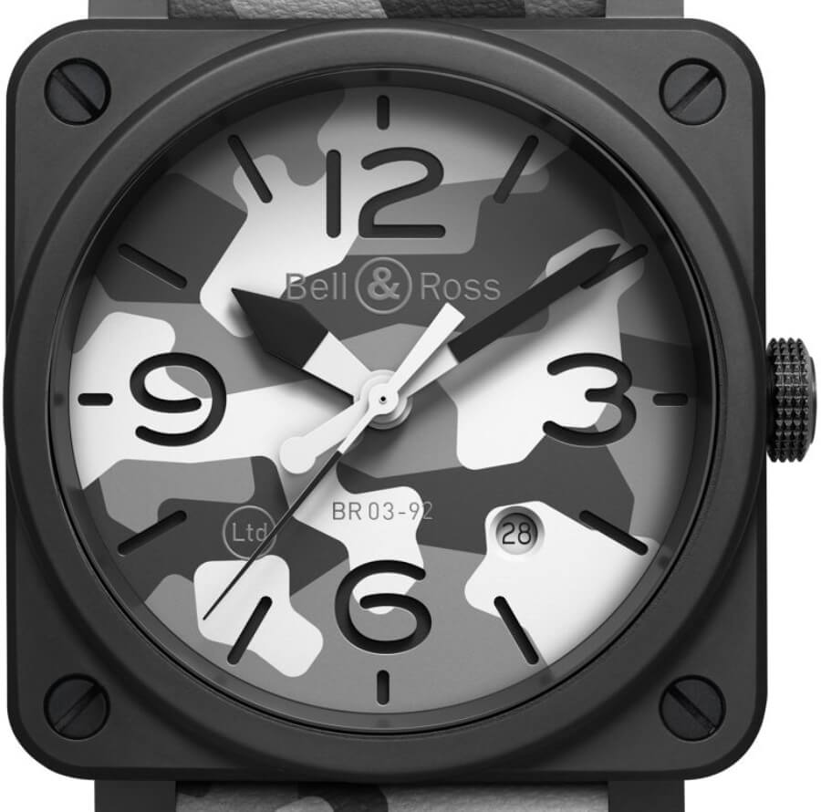 Bell & Ross BR03-92 White Camo Dial