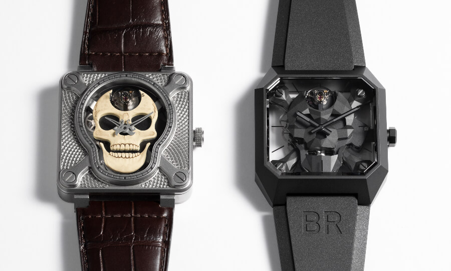 Bell & Ross BR01 Laughing BR 01 Skull and Cyber Skull