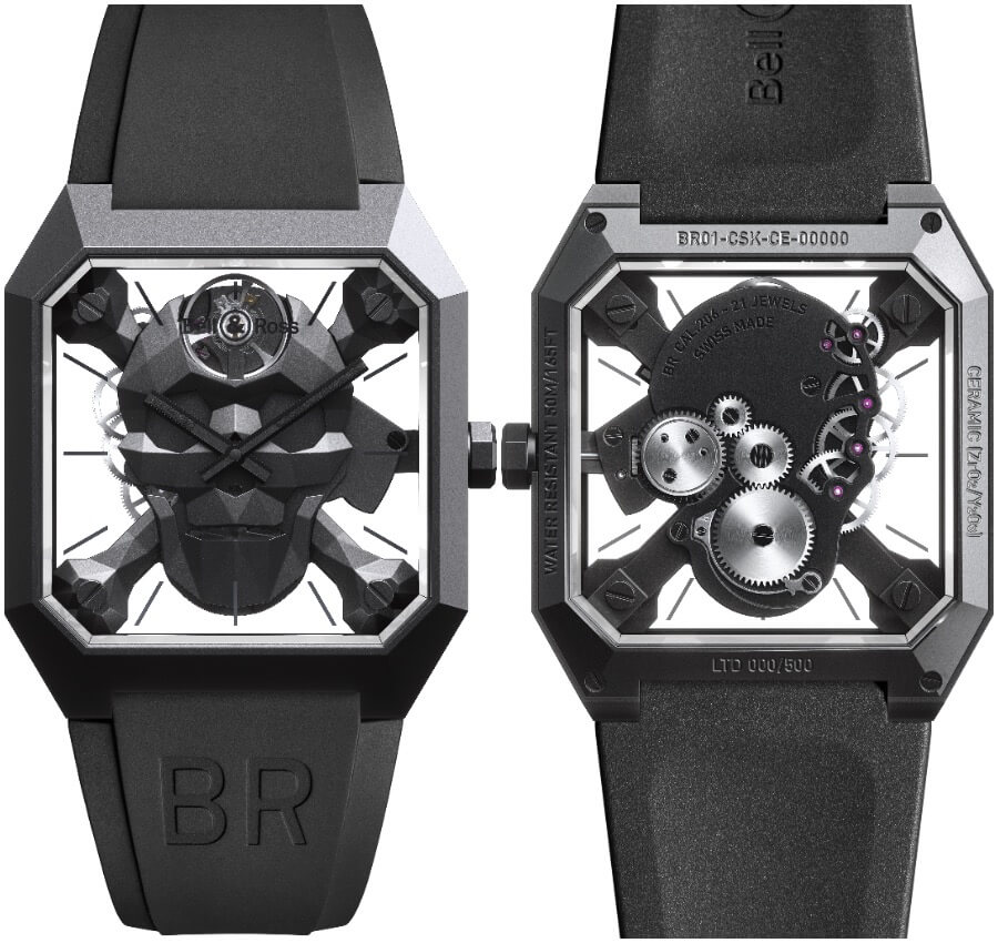 Bell & Ross BR 01 Cyber Skull Ref. BR01-CSK-CE/SRB 