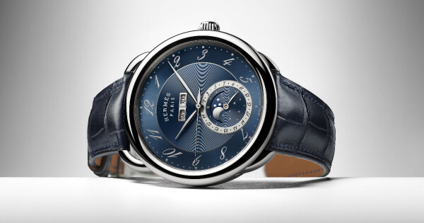 Hermes Arceau Grande Lune Blue Dial (Price, Pictures and Specifications)