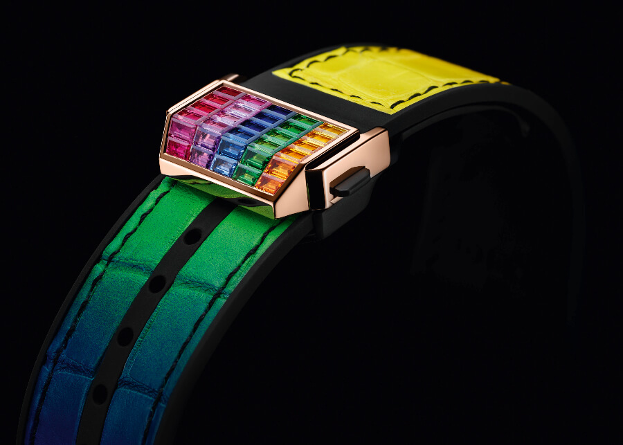 Hublot Big Bang Unico Full Baguette King Gold Rainbow Ref. 411.OX.9099.LR.9999 Strap