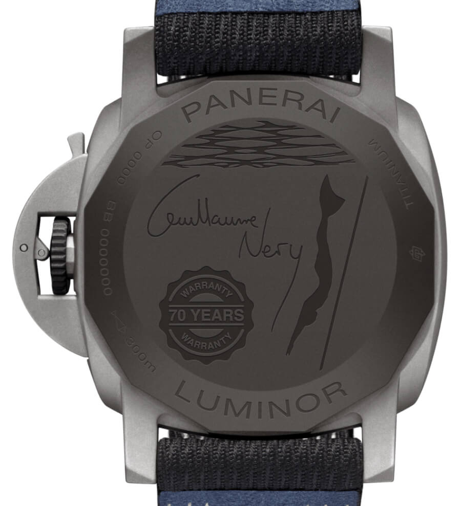 Panerai Luminor Marina 44MM Guillaume Néry Edition PAM01122  Case Back