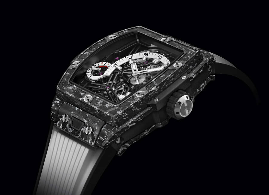 Review Hublot Spirit of Big Bang Tourbillon 5-day Power Reserve Carbon White