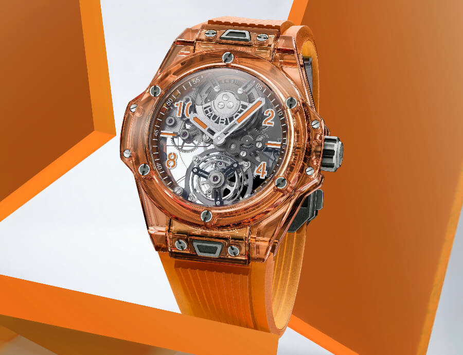 Hublot Big Bang Tourbillon Automatic Orange Sapphire Watch Review