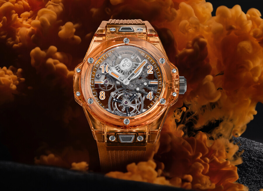 Review Hublot Big Bang Tourbillon Automatic Orange Sapphire