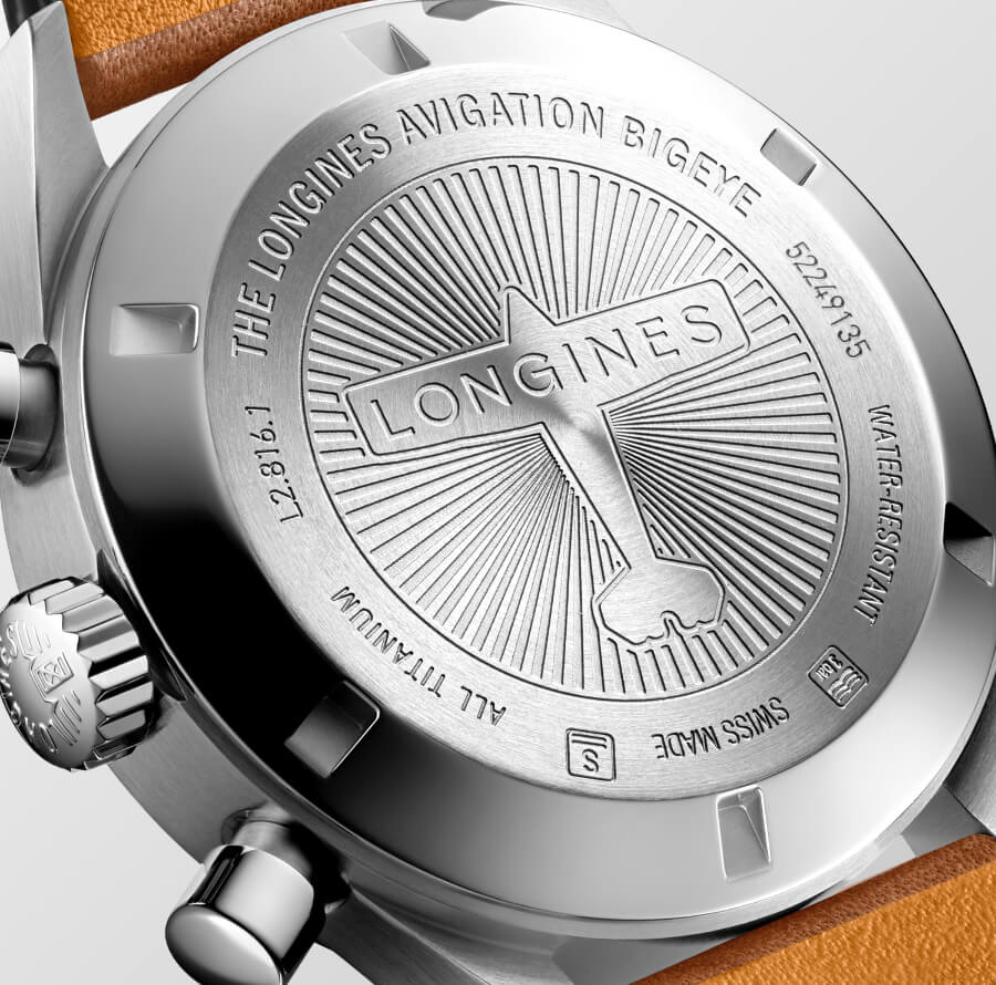 Longines Avigation BigEye In Titanium Case Back