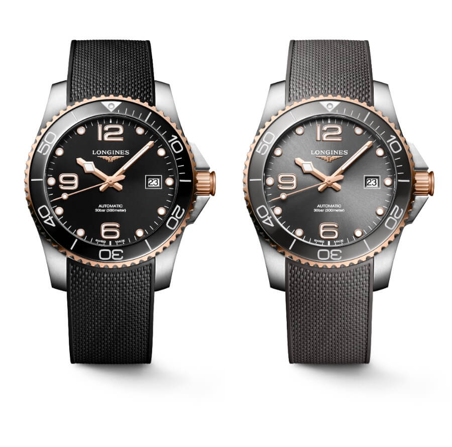 The New Longines HydroConquest 41mm Two-Tone Collection