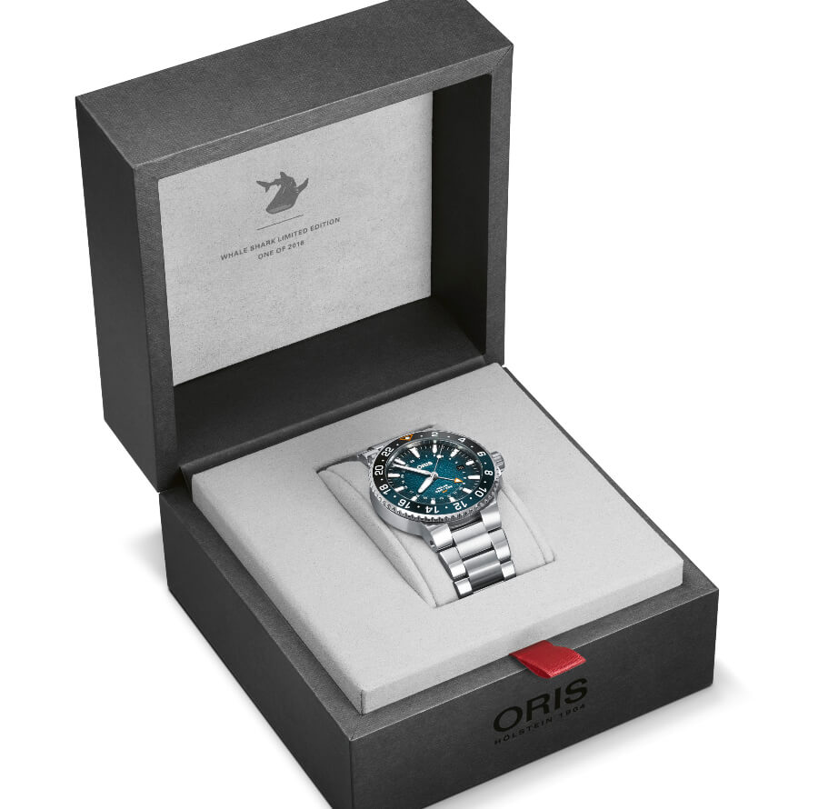 Oris Aquis GMT Whale Shark Limited Edition Full Box For Sale