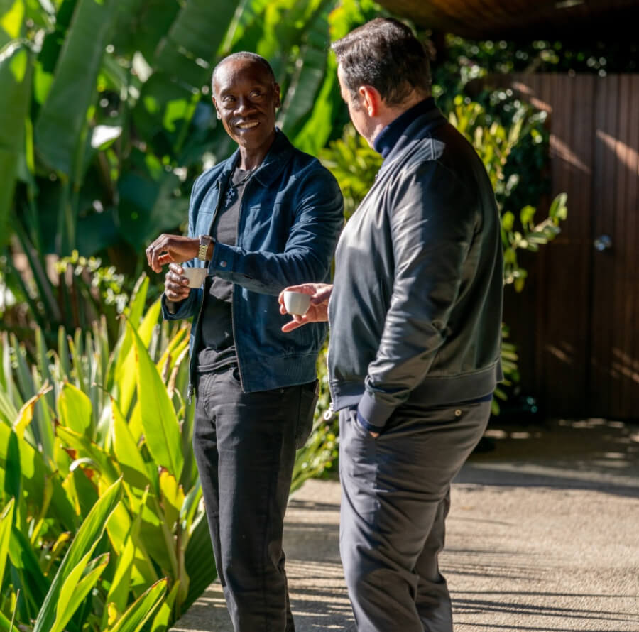 François-Henry Bennahmias and Don Cheadle