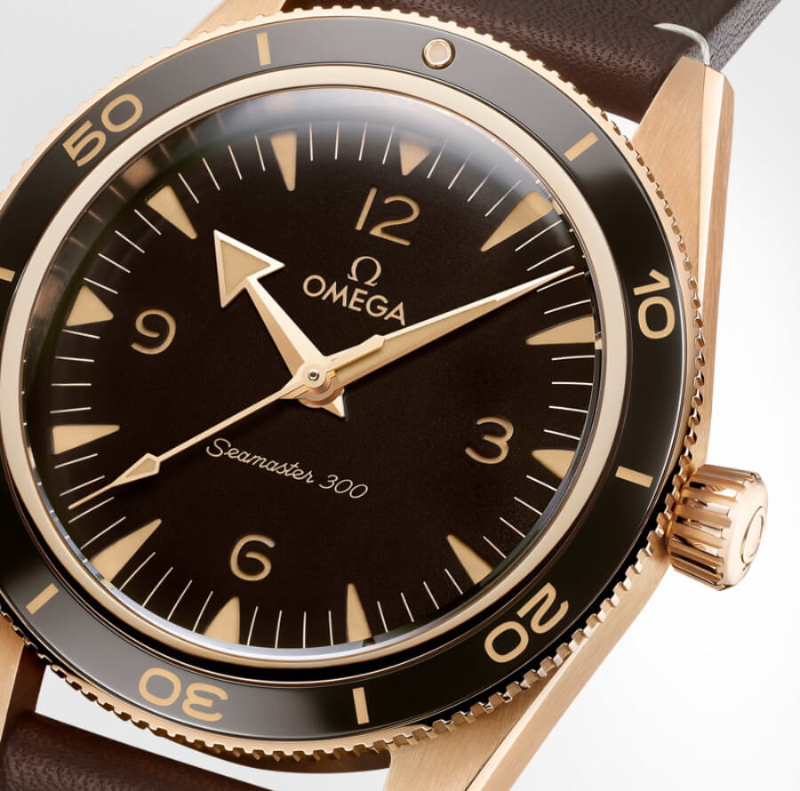 Omega Seamaster 300 Bronze Gold Bezel