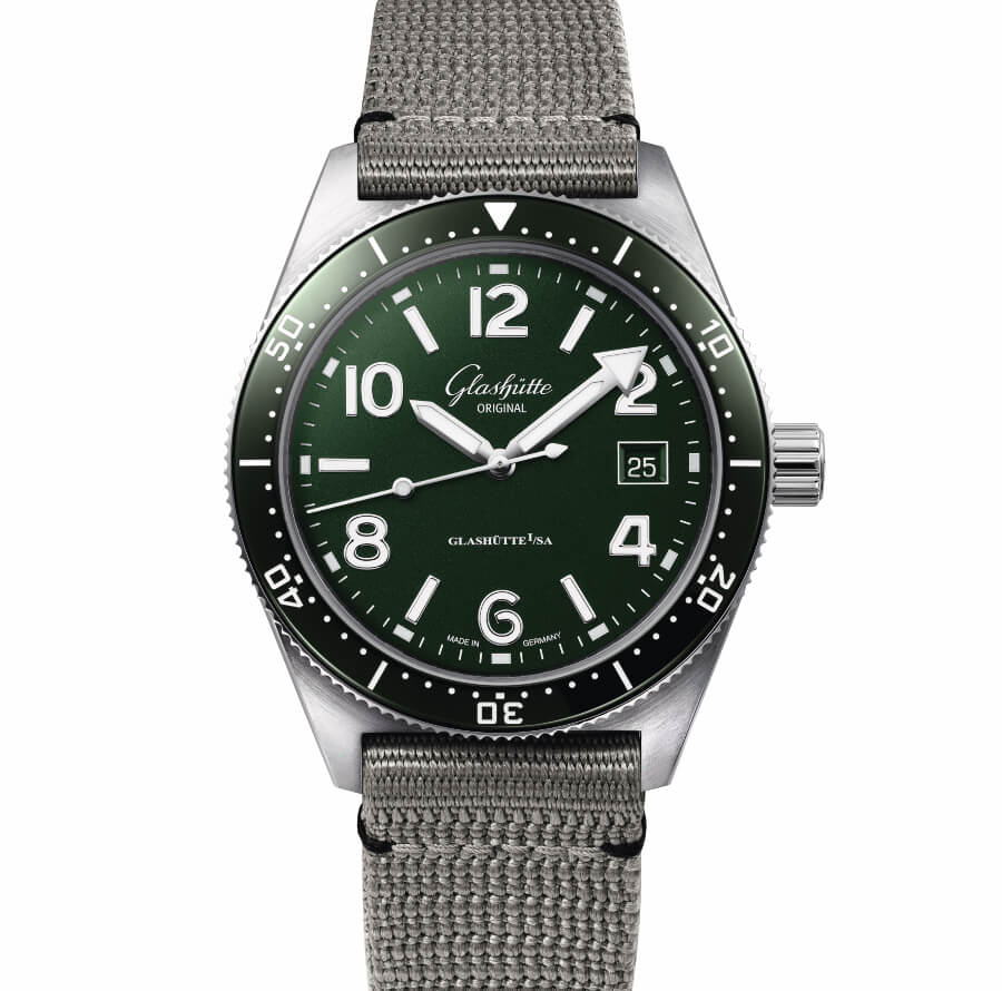 Diver Watch With green Dial and Bezel 