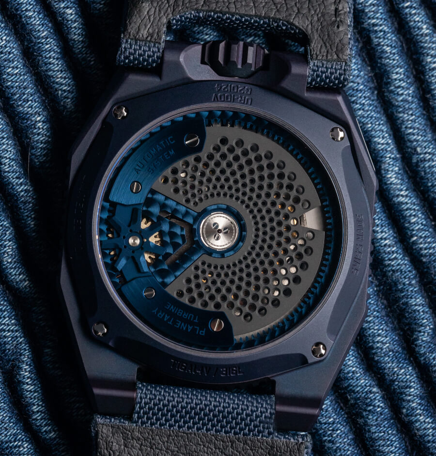 Urwerk UR-100V "Blue Planet"  In House Movement