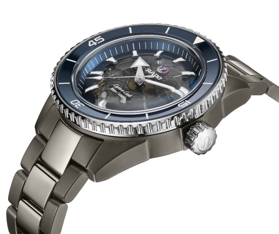 Blue Bezel watch