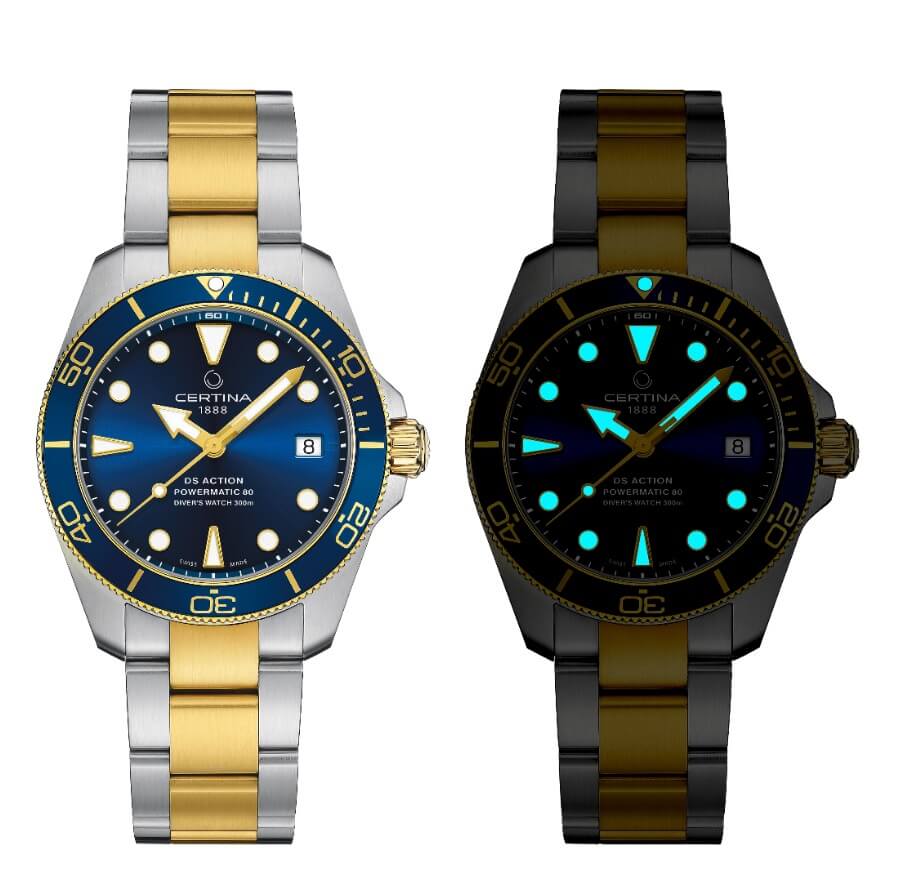 Certina DS Action Diver Sea Turtle Conservancy Super Luminova