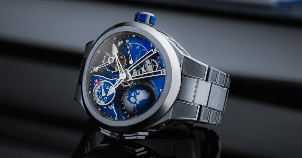 The New Greubel Forsey GMT Sport In Titanium, Blue Movement Limited Edition Watch