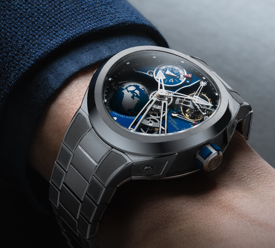 Greubel Forsey GMT Sport In Titanium, Blue Movement Limited Edition watch Review