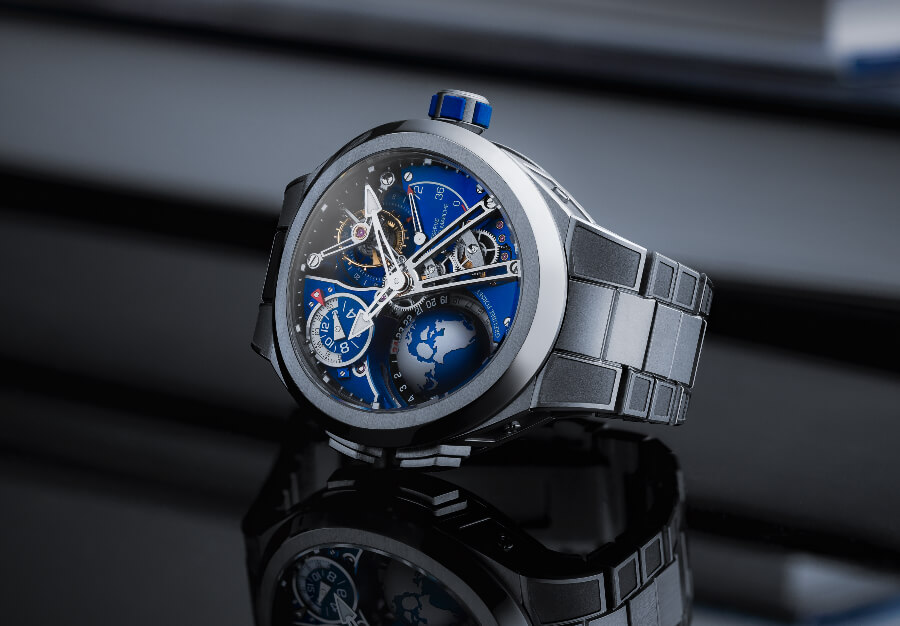 Greubel Forsey GMT Sport In Titanium, Blue Movement Limited Edition Review