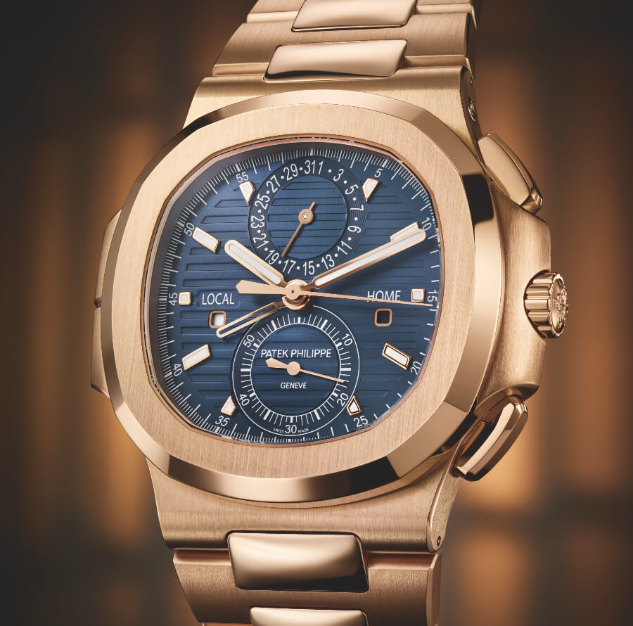 The New Patek Philippe Ref. 5990/1R-001 Nautilus Travel Time Chronograph Watch 