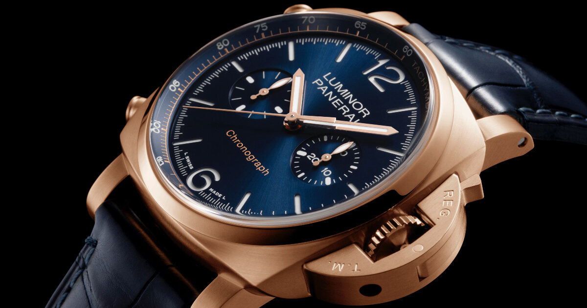 Panerai Luminor Chrono Goldtech Blu Notte PAM01111 