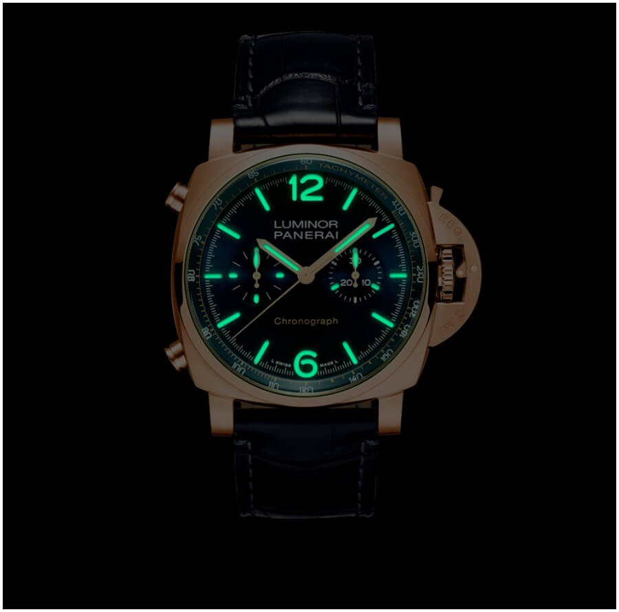 Panerai Luminor Chrono Goldtech Blu Notte 