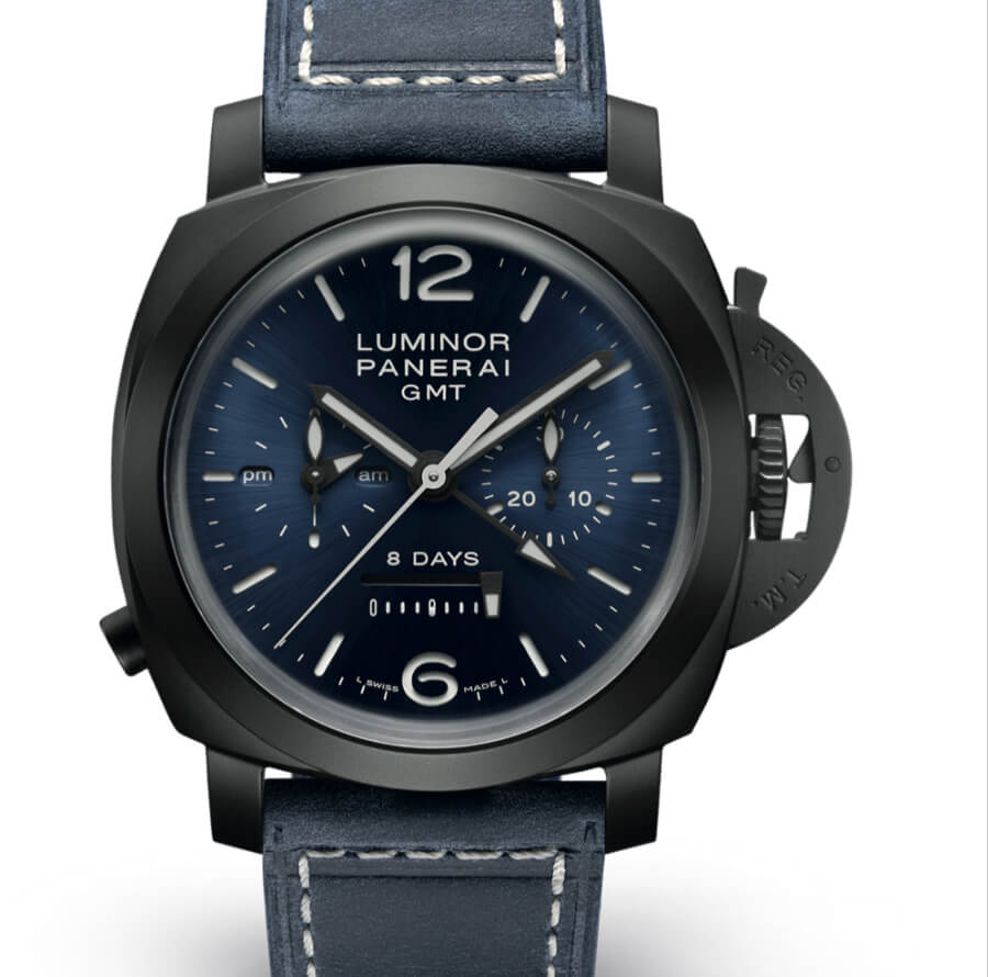 Panerai Luminor Chrono Monopulsante GMT Blu Notte PAM01135 