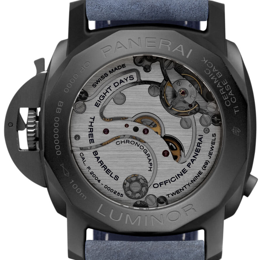 Panerai Luminor Chrono Monopulsante GMT Blu Notte PAM01135  In House Movement