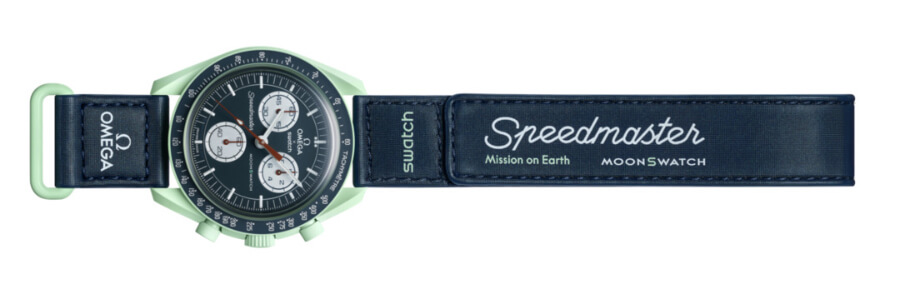 Omega X Swatch Bioceramic MoonSwatch Velcro Strap