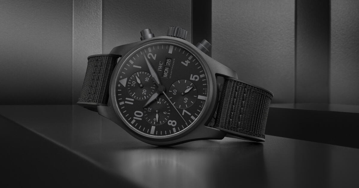 IWC Pilot’s Watch Chronograph 41 Top Gun Ceratanium and IWC Big Pilot’s Watch 43 Top Gun